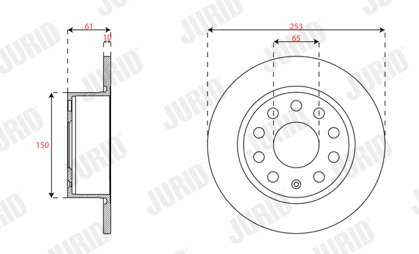 Brake Disc - 563593JC JURID