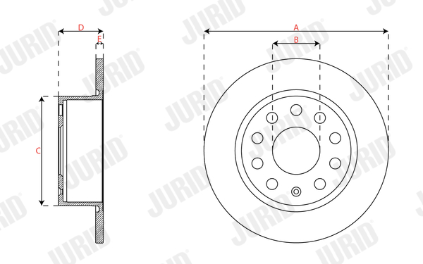 Brake Disc - 563593JC JURID