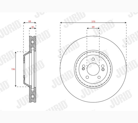 Brake Disc - 563617JC-1 JURID