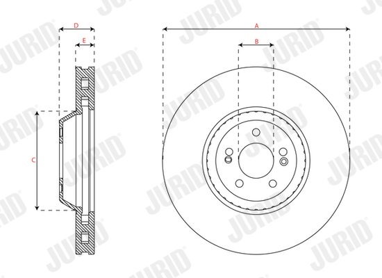 Brake Disc - 563617JC-1 JURID