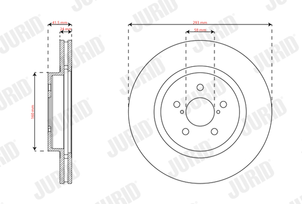Brake Disc - 563624JC JURID