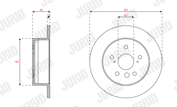 Brake Disc - 563627JC JURID