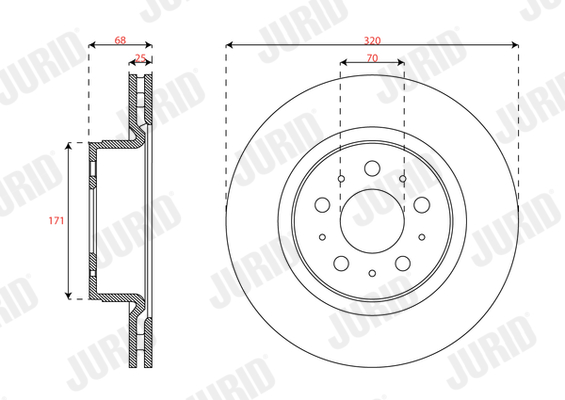 Brake Disc - 563658JC JURID