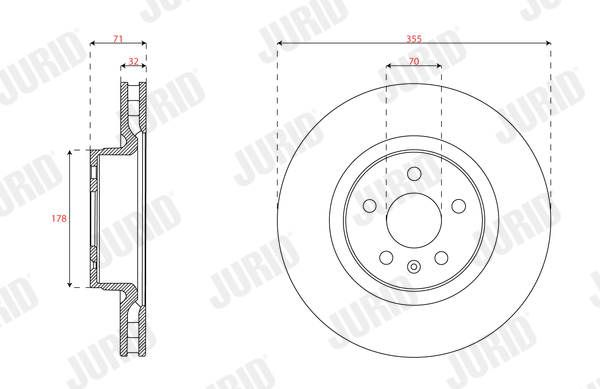 Brake Disc - 563660JC-1 JURID