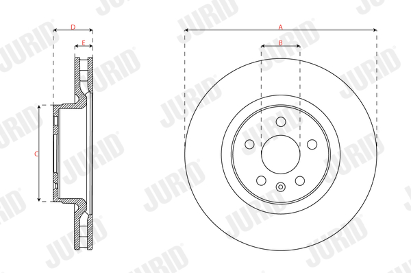 Brake Disc - 563660JC-1 JURID