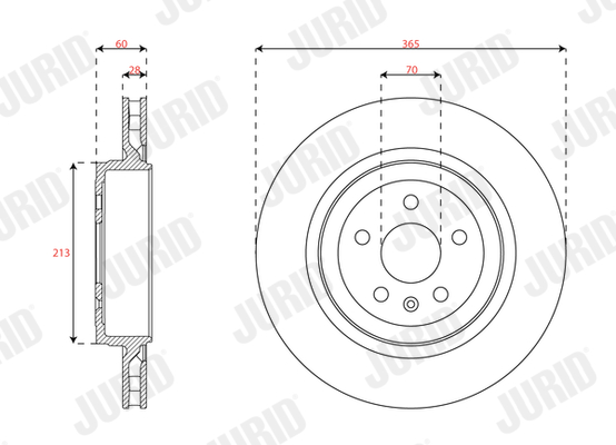 Brake Disc - 563661JC-1 JURID