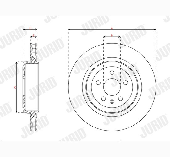 Brake Disc - 563661JC-1 JURID