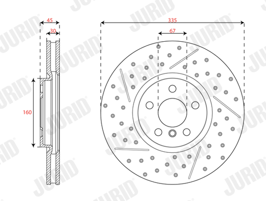 Brake Disc - 563666JC-1 JURID