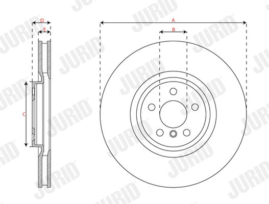 Brake Disc - 563668JC-1 JURID