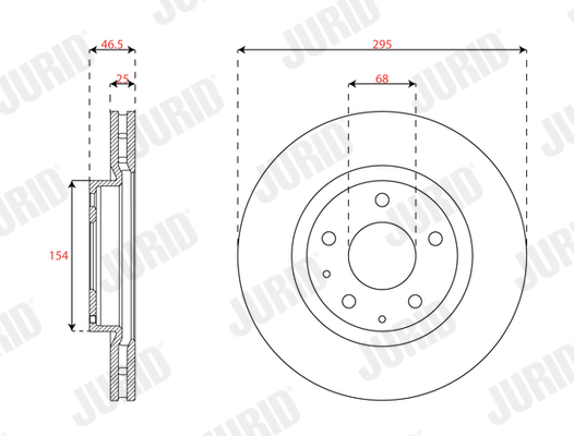 Brake Disc - 563678JC JURID
