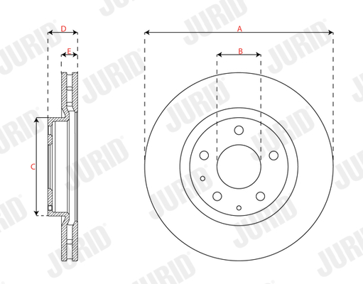 Brake Disc - 563678JC JURID