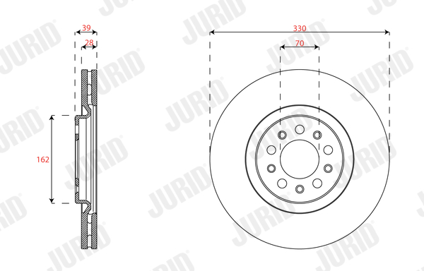 Brake Disc - 563683JC-1 JURID