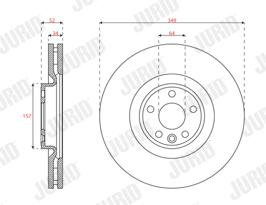 Brake Disc - 563695JC-1 JURID