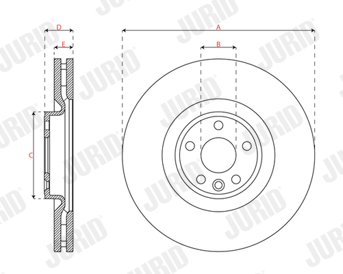 Brake Disc - 563695JC-1 JURID