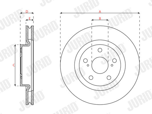 Brake Disc - 563699JC JURID