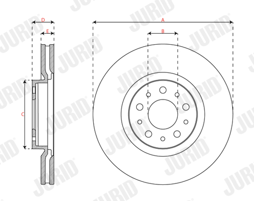 Brake Disc - 563719JC JURID