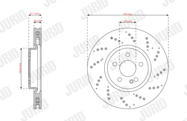 Brake Disc - 563725JC JURID