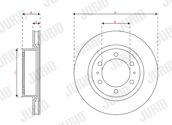 Brake Disc - 563726JC JURID