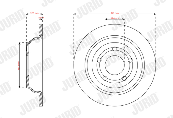 Brake Disc - 563738JC JURID