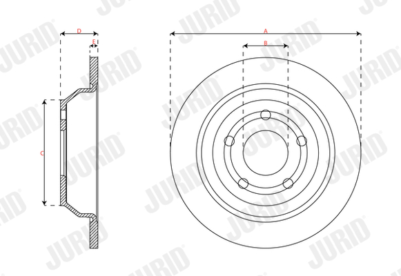 Brake Disc - 563738JC JURID