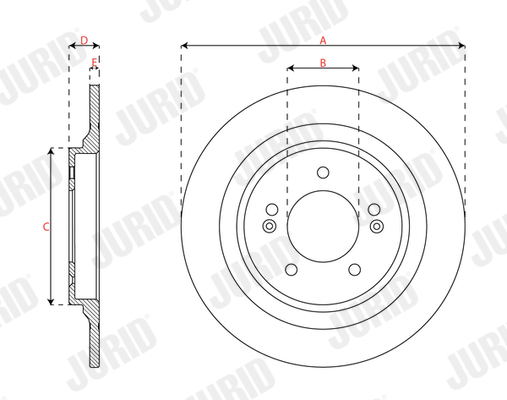 Brake Disc - 563744JC JURID
