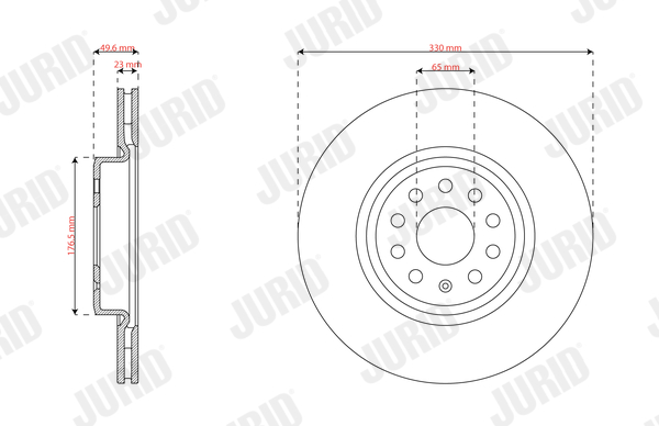 Brake Disc - 563746JC JURID