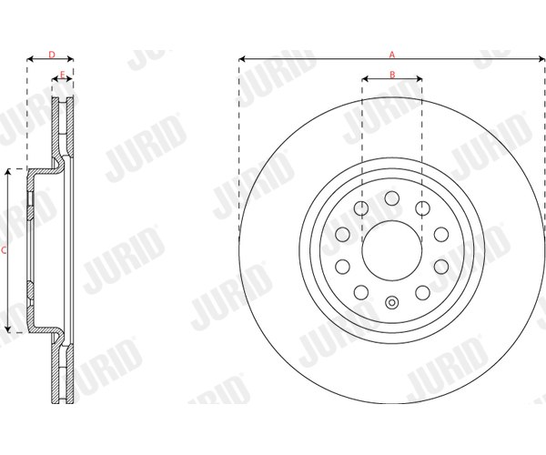 Brake Disc - 563746JC JURID