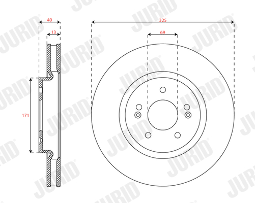 Brake Disc - 563747JC-1 JURID
