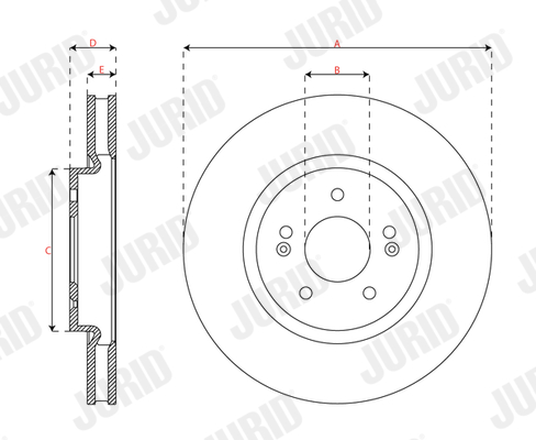 Brake Disc - 563747JC-1 JURID