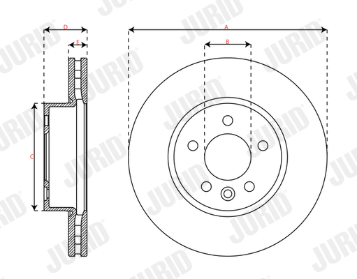 Brake Disc - 563749JC-1 JURID