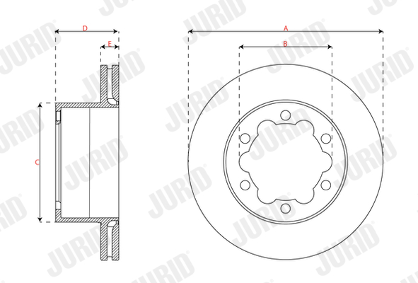Brake Disc - 563750JC-1 JURID