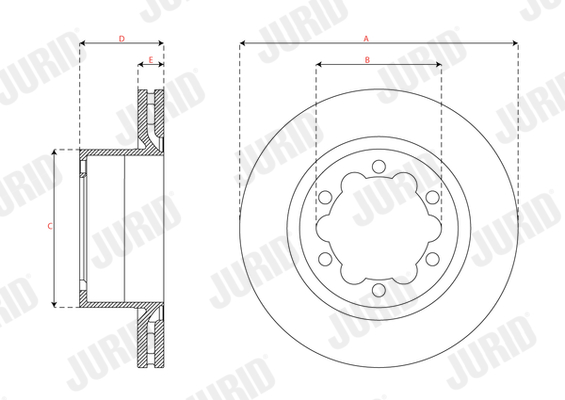 Brake Disc - 563751JC-1 JURID