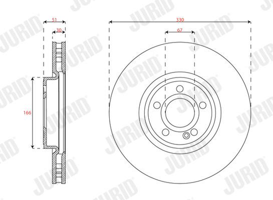 Brake Disc - 563754JC-1 JURID
