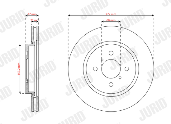 Brake Disc - 563816JC JURID