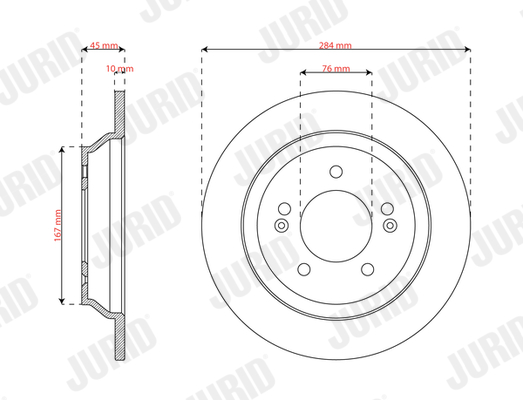 Brake Disc - 563833JC JURID