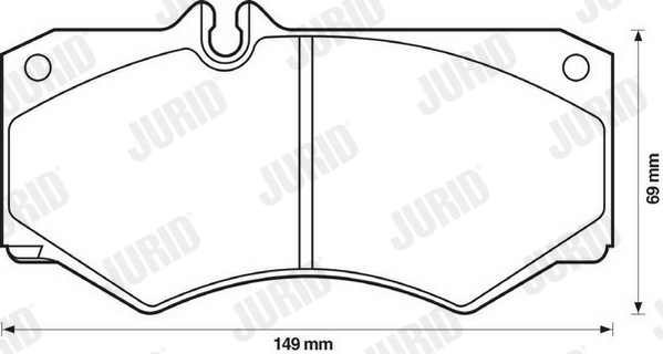 Brake Pad Set, disc brake - 571272J JURID