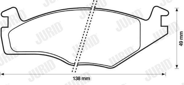 Brake Pad Set, disc brake - 571317J JURID