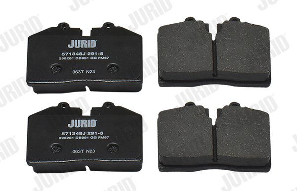 Комплект тормозных колодок, дисковый тормоз - 571348J JURID