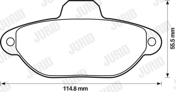 Brake Pad Set, disc brake - 571749J JURID