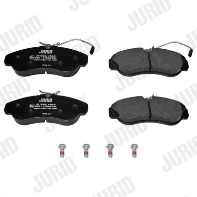 Комплект тормозных колодок, дисковый тормоз - 571840J JURID