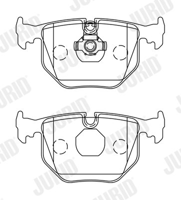 Brake Pad Set, disc brake - 571918J JURID