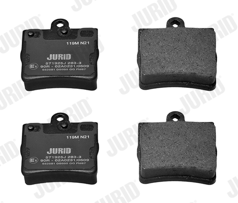 Brake Pad Set, disc brake - 571925J JURID