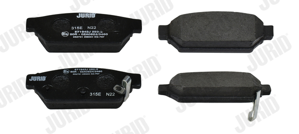 Brake Pad Set, disc brake - 571943J JURID