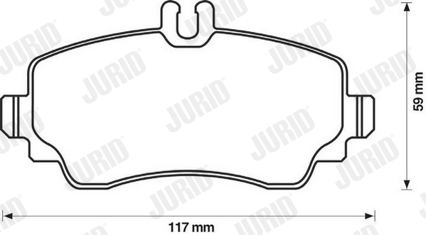 Brake Pad Set, disc brake - 571945J JURID