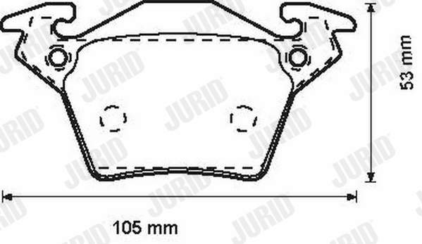 Brake Pad Set, disc brake - 571947J JURID