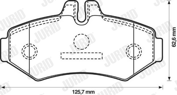 Brake Pad Set, disc brake - 571950J JURID