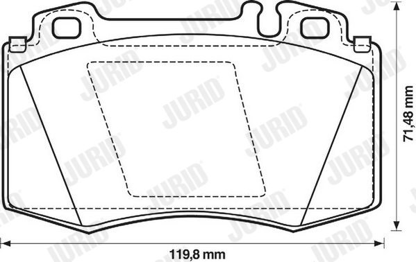 Brake Pad Set, disc brake - 571961JC JURID