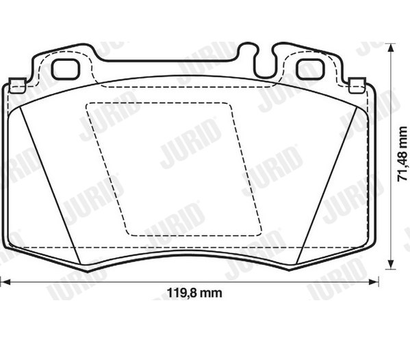 Brake Pad Set, disc brake - 571961JC JURID