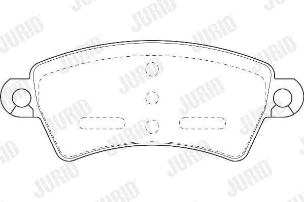 Brake Pad Set, disc brake - 571965J JURID