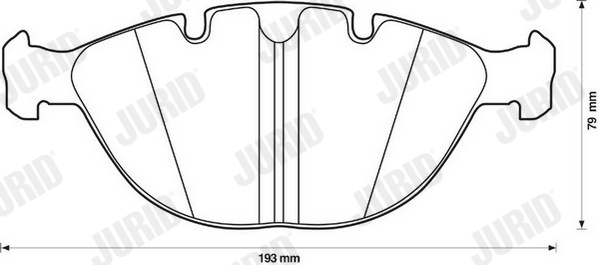 Brake Pad Set, disc brake - 571993J JURID